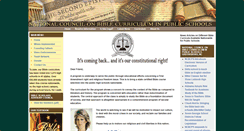 Desktop Screenshot of bibleinschools.net